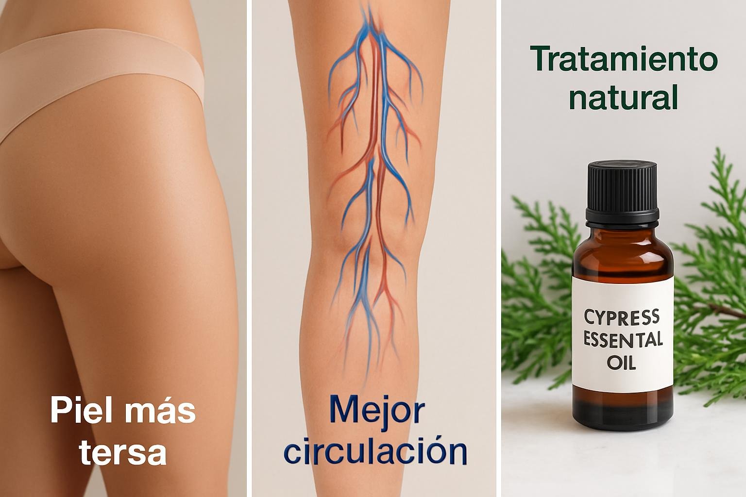 Beneficios comprobados del aceite de ciprés para la celulitis en el tratamiento