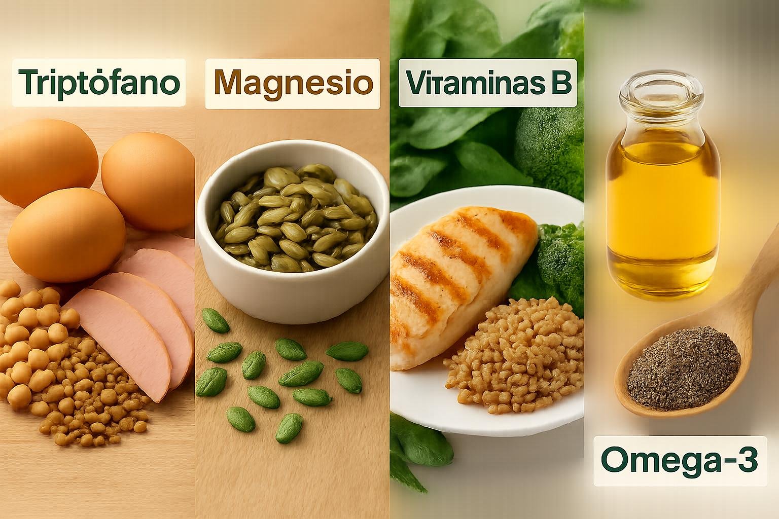 Nutrientes clave que actúan como antidepresivos naturales