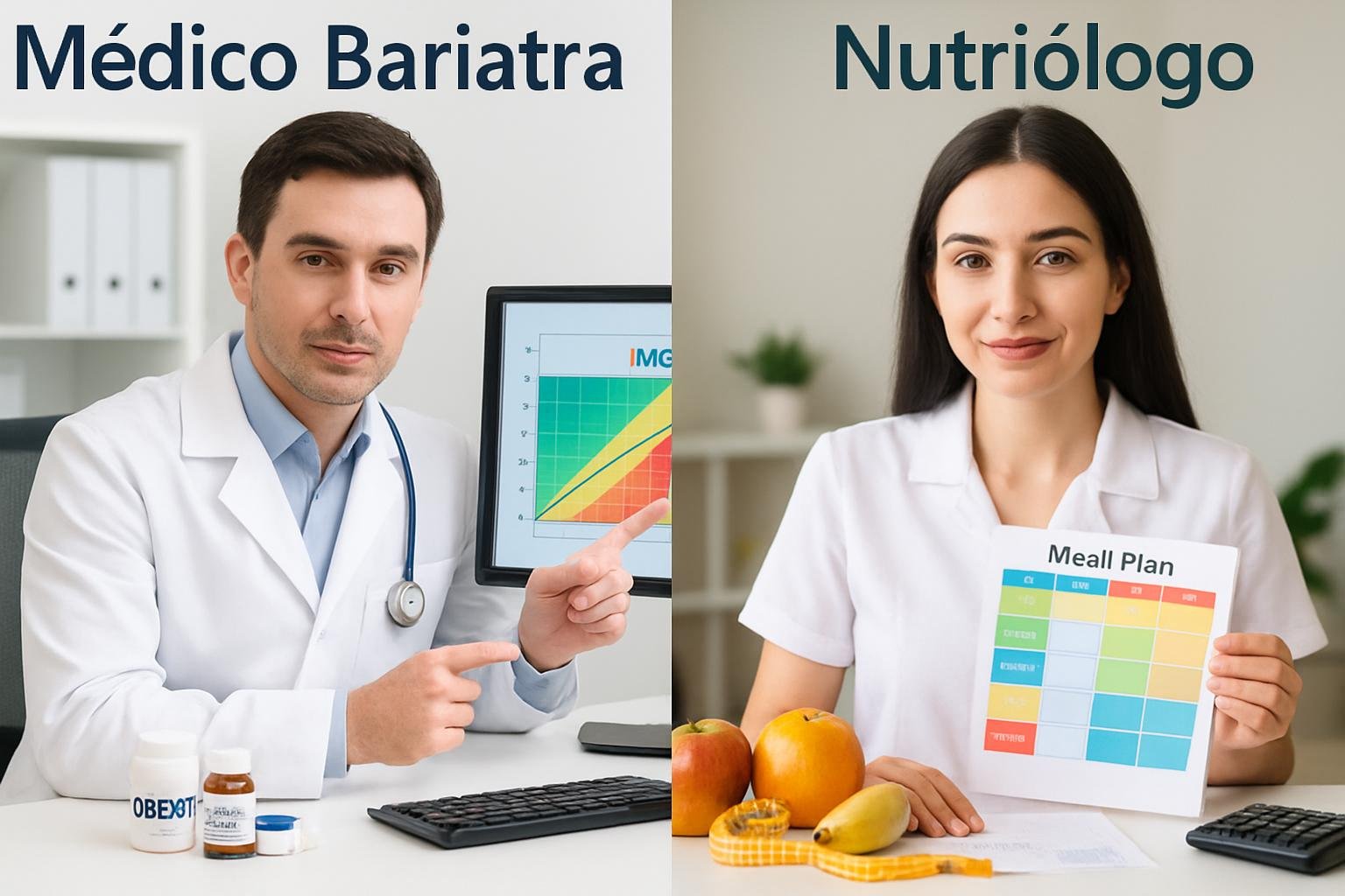 Bariatra y Nutriologo ¿Cual es mejor para Bajar de Peso? Qué hace un bariatra y qué hace un nutriólogo