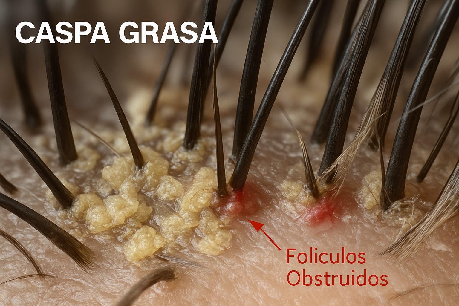 Caspa Grasa y Caida del Cabello Qué es la caspa grasa y por qué provoca caída capilar
