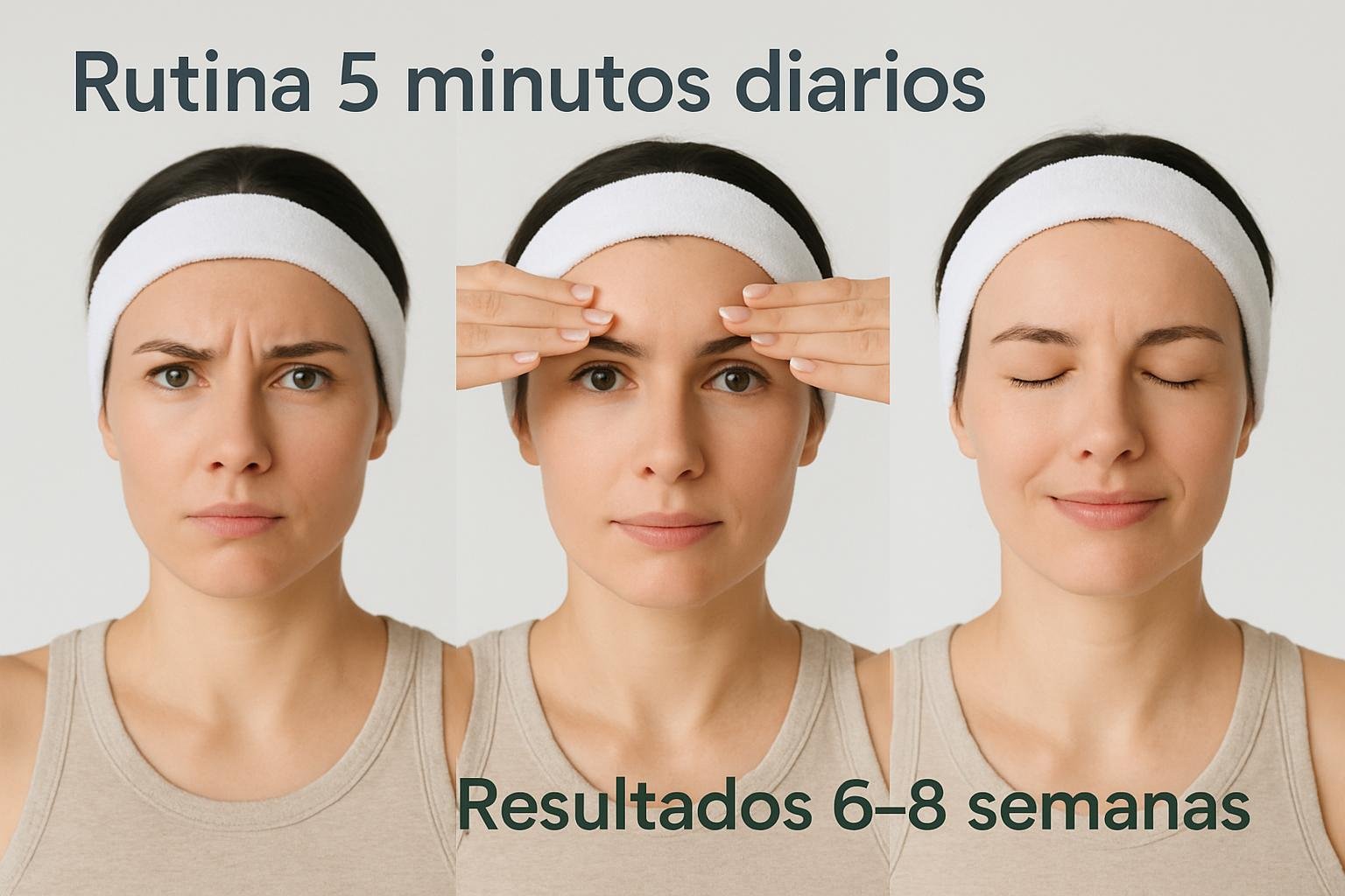 Ejercicios faciales para fortalecer la zona de las cejas caídas