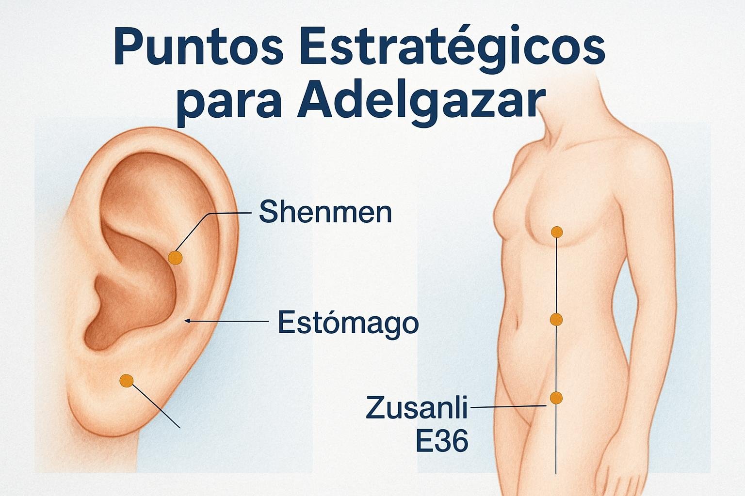 Puntos de aplicación más efectivos para adelgazar