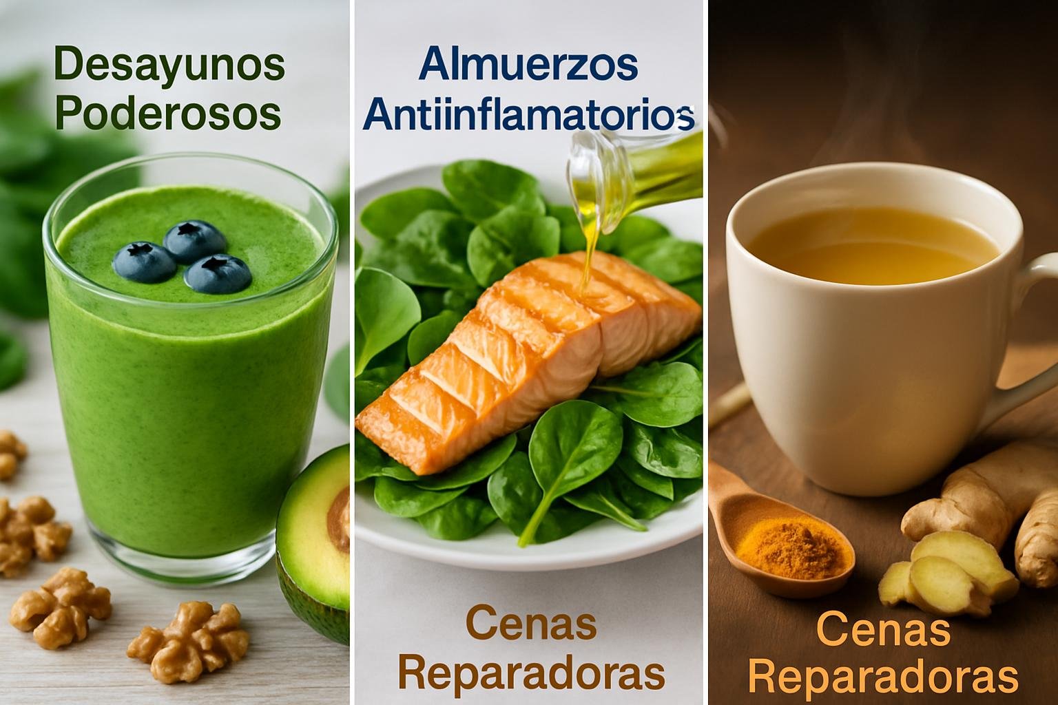 Cómo incluir estos superalimentos que frenen la inflamación y el envejecimiento y como incluirlos en la dieta sin complicarte la vida