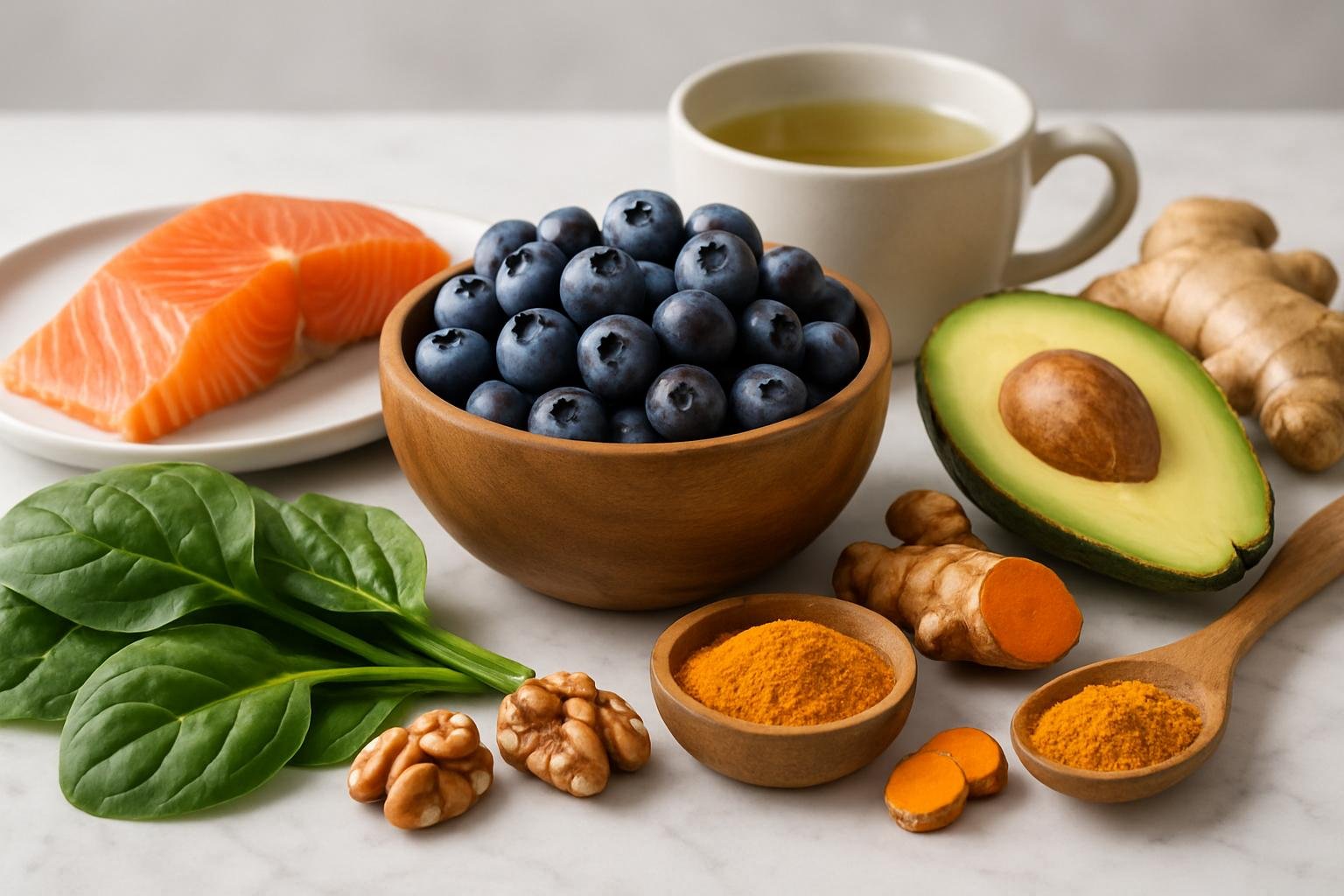 Superalimentos que Combaten la Inflamacion y el Envejecimiento Los mejores superalimentos antiinflamatorios y antienvejecimiento